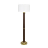 Ashwin Brown/Gold Floor Lamp by Crestview at Eve Furniture