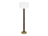 Ashwin Brown/Gold Floor Lamp by Crestview at Eve Furniture