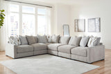 Aslan Court Pebble 6-Piece Modular Sectional by Ashley at Eve Furniture