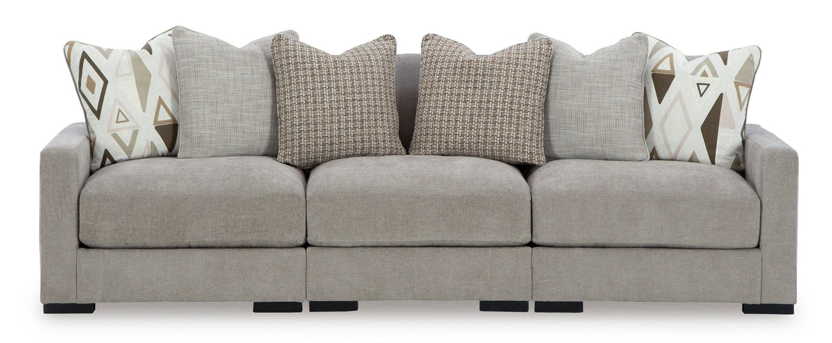 Aslan Court Pebble Modular Sofa and Loveseat by Ashley at Eve Furniture