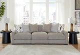 Aslan Court Pebble Modular Sofa and Loveseat by Ashley at Eve Furniture