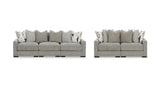 Aslan Court Pebble Modular Sofa and Loveseat by Ashley at Eve Furniture