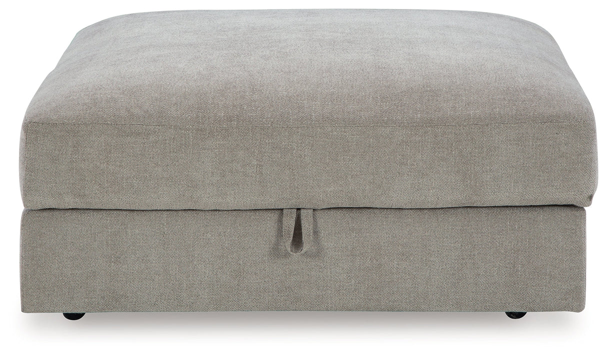 Aslan Court Pebble Ottoman With Storage