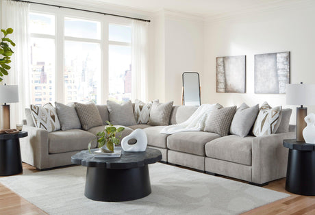 Aslan Court Pebble 6-Piece Modular Sectional by Ashley at Eve Furniture