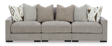 Aslan Court Pebble Modular Sofa and Loveseat by Ashley at Eve Furniture