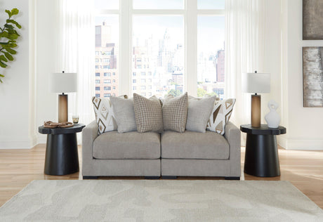 Aslan Court Pebble Modular Sofa and Loveseat by Ashley at Eve Furniture