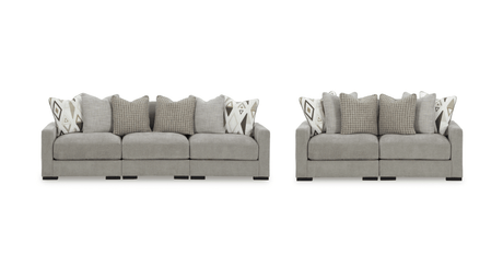 Aslan Court Pebble Modular Sofa and Loveseat by Ashley at Eve Furniture