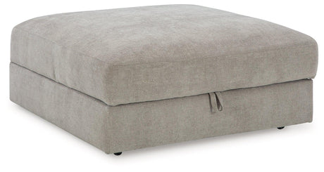 Aslan Court Pebble Ottoman With Storage by Ashley at Eve Furniture