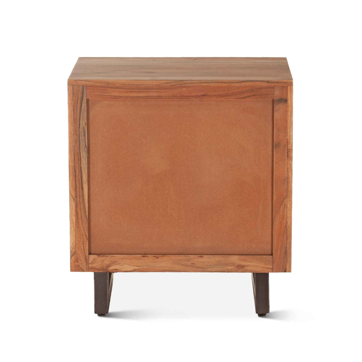 Aspen 24" Two Drawer Nightstand in Smoked Acacia by Home Trends & Design at Eve Furniture