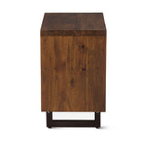 Aspen 24" Two Drawer Nightstand in Walnut by Home Trends & Design at Eve Furniture