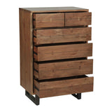 Aspen 34" Tall Chest in Smoked Acacia by Home Trends & Design at Eve Furniture