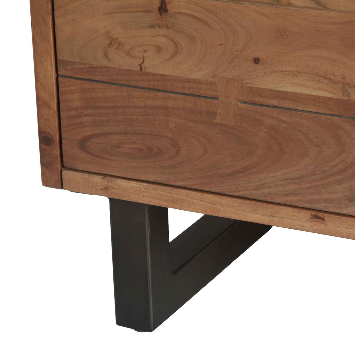Aspen 34" Tall Chest in Smoked Acacia by Home Trends & Design at Eve Furniture