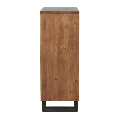 Aspen 34" Tall Chest in Smoked Acacia by Home Trends & Design at Eve Furniture