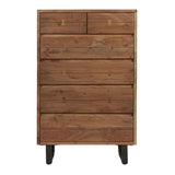 Aspen 34" Tall Chest in Smoked Acacia by Home Trends & Design at Eve Furniture