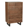 Aspen 34" Tall Chest in Smoked Acacia by Home Trends & Design at Eve Furniture