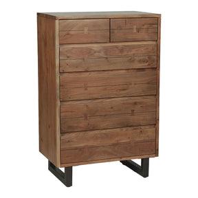 Aspen 34" Tall Chest in Smoked Acacia by Home Trends & Design at Eve Furniture