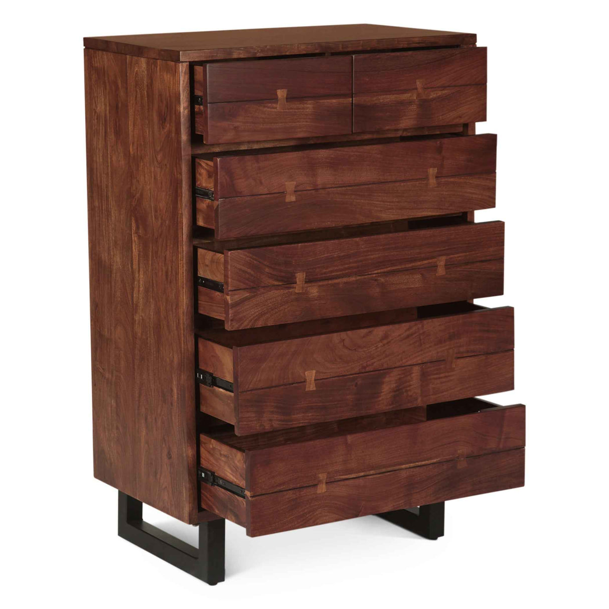 Aspen 34" Tall Chest in Walnut by Home Trends & Design at Eve Furniture