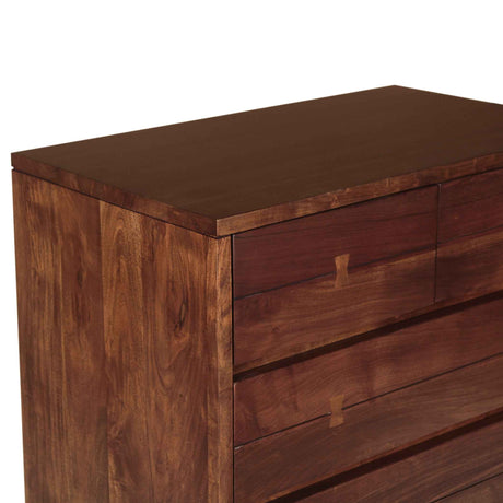 Aspen 34" Tall Chest in Walnut by Home Trends & Design at Eve Furniture