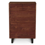 Aspen 34" Tall Chest in Walnut by Home Trends & Design at Eve Furniture