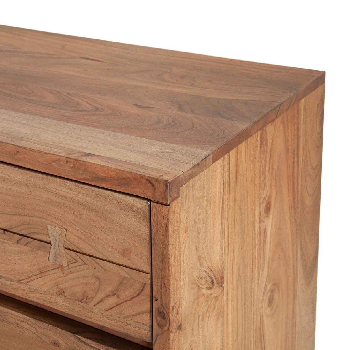 Aspen 58" Six Drawer Dresser in Smoked Acacia by Home Trends & Design at Eve Furniture