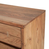 Aspen 58" Six Drawer Dresser in Smoked Acacia by Home Trends & Design at Eve Furniture