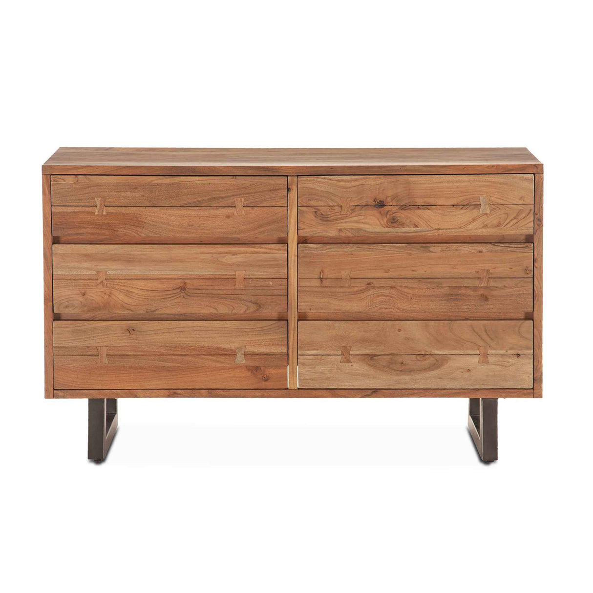 Aspen 58" Six Drawer Dresser in Walnut by Home Trends & Design at Eve Furniture