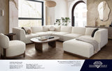 Aspen Almond Oak Coffee Table by Diamond Sofa at Eve Furniture
