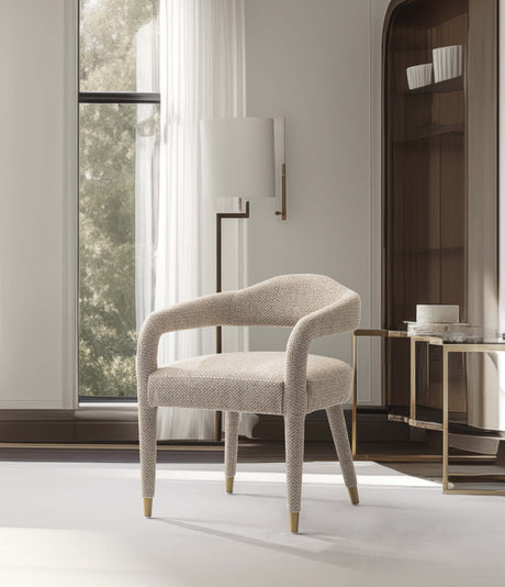 Aspen Dining Armchair in Gold Dust by Manhattan Comfort at Eve Furniture