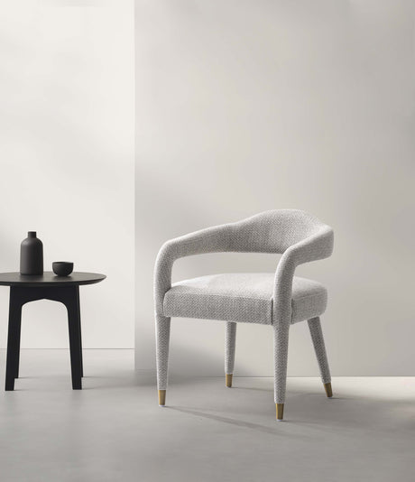 Aspen Dining Armchair in Silver Lining by Manhattan Comfort at Eve Furniture