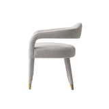 Aspen Dining Armchair in Silver Lining by Manhattan Comfort at Eve Furniture