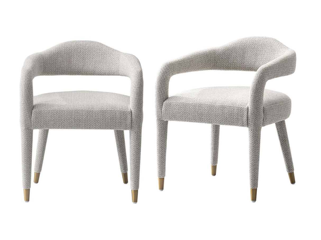 Aspen Dining Armchairs in Silver Lining (set of 2) by Manhattan Comfort at Eve Furniture