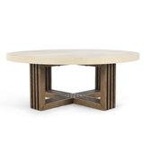 Aspen Distressed Brown/Weathered Chalk Coffee Table by Classic Home at Eve Furniture