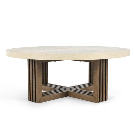 Aspen Distressed Brown/Weathered Chalk Coffee Table by Classic Home at Eve Furniture