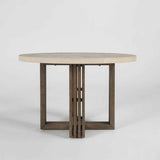 Aspen Distressed Brown/Weathered Chalk Dining Table by Classic Home at Eve Furniture