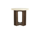 Aspen Distressed Brown/Weathered Chalk End Table by Classic Home at Eve Furniture