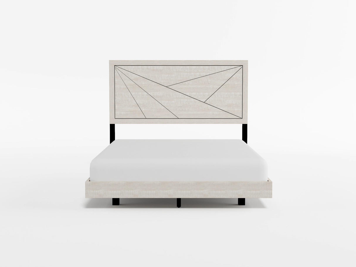 Aspen Gray Oak California King Bed by Homelegance at Eve Furniture