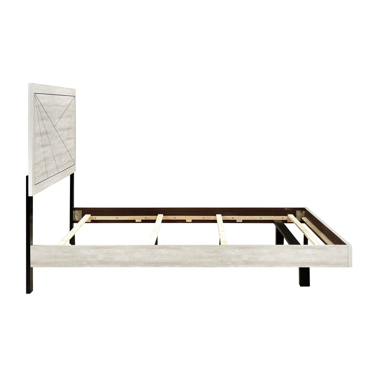 Aspen Gray Oak California King Bed by Homelegance at Eve Furniture