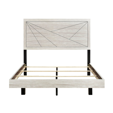 Aspen Gray Oak Queen Bed by Homelegance at Eve Furniture