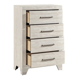 Aspen Gray Oak Youth Panel Bedroom Set by Homelegance at Eve Furniture