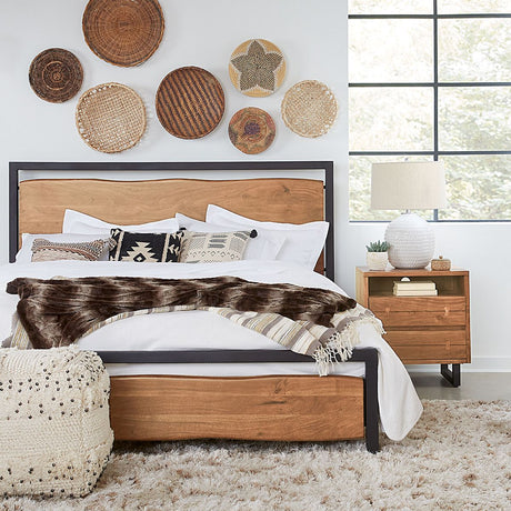 Aspen King Bed in Smoked Acacia by Home Trends & Design at Eve Furniture