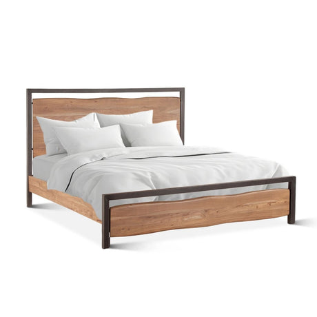 Aspen King Bed in Smoked Acacia by Home Trends & Design at Eve Furniture