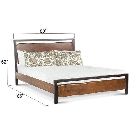 Aspen King Bed in Walnut by Home Trends & Design at Eve Furniture