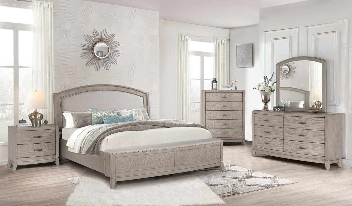 Aspire Elegance Light Gray Platform Bedroom Set by Happy Homes at Eve Furniture