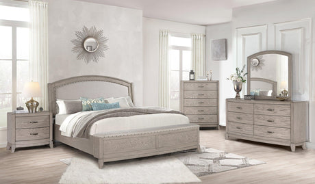 Aspire Elegance Light Gray Platform Bedroom Set by Happy Homes at Eve Furniture