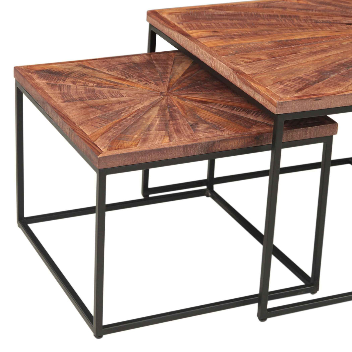 Aster 47" Nesting Coffee Tables in Sunburst Brownstone by Home Trends & Design at Eve Furniture