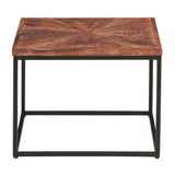 Aster 47" Nesting Coffee Tables in Sunburst Brownstone by Home Trends & Design at Eve Furniture