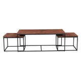 Aster 47" Nesting Coffee Tables in Sunburst Brownstone by Home Trends & Design at Eve Furniture