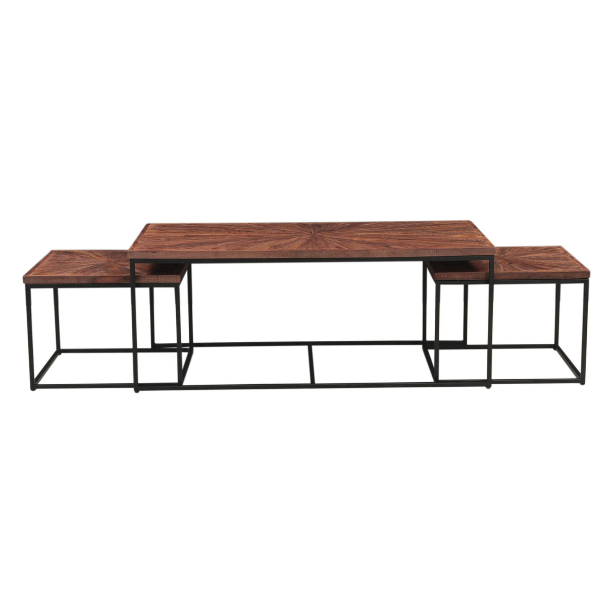 Aster 47" Nesting Coffee Tables in Sunburst Brownstone by Home Trends & Design at Eve Furniture