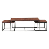 Aster 47" Nesting Coffee Tables in Sunburst Brownstone by Home Trends & Design at Eve Furniture