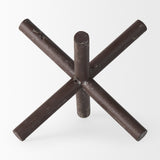 Astericks I (Large) 10L x 10W Brown Metal Decor Object by Mercana at Eve Furniture